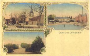Postkarte von Dobberphul 1904